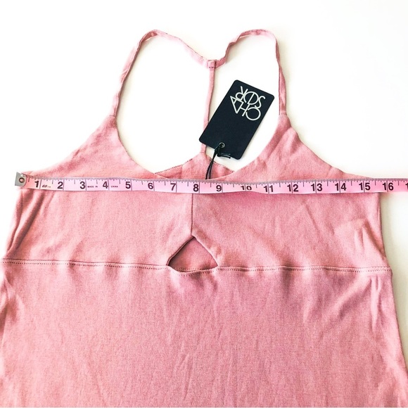 Chaser Baby Rib Spaghetti Back Tank Size Medium NWT - Picture 9 of 13